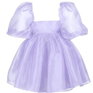 Selkie lilac Puff Sleeve Dress
